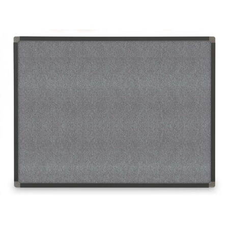 United Visual Products Corkboard, Fabric, 1 Door, 18" x 24", White UV300-WHITE-DRKSPR